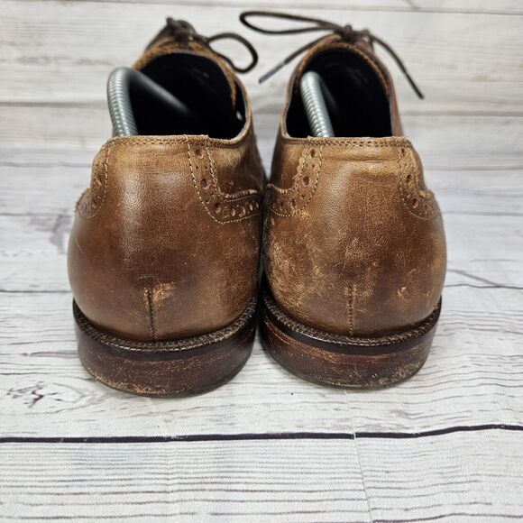 Cole Haan Men\'s Harrison Oxford Size 10.5 M Tan Brown Leather Wingtip Dress Shoe main image 5